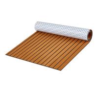 VEVOR Revêtement de sol pour bateau en mousse EVA 2400 x 900 mm, plancher revêtement de sol autocollant antidérapant, 21 600 cm², tapis marin pour bateaux, yachts, pontons, terrasses de kayak, marron
