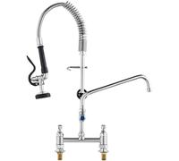VEVOR Robinet d’Évier avec Pulvérisateur de Pré-rinçage Mitigeur 66 cm de Haut