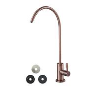 VEVOR Robinet d'eau potable sans plomb en acier inoxydable, robinet à osmose inverse avec valve en laiton massif, antirouille et durable, pour cuisine, comptoir de bar, café, couleur bronze antique