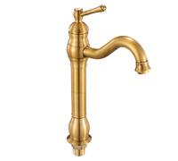 VEVOR Robinet d'évier à poignée unique, mitigeur de cuisine en laiton massif, 1 ou 3 trous, conception anti-reflux, avec bonde à bouton-poussoir, pour salle de bain, camping-car, toilettes publiques