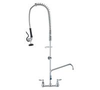 VEVOR Robinet de cuisine mural avec douchette de pré-rinçage extractible, laiton 111 cm