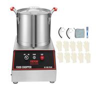 VEVOR Robot Culinaire 1400 W Robot de Cuisine Capacité 15 L Mixeur Multifonction Cuisine en Acier Inoxydable Alimentaire Hachoir Électrique pour Légumes Fruits Préparation Culinaire Restaurant Hôtel