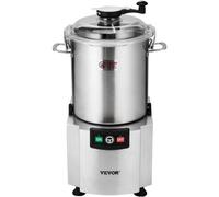 VEVOR Robot Culinaire et Hachoir à Légumes 18 L, Robot Multifonction en Acier Inoxydable de Qualité Alimentaire, avec Lame Incurvée en S et Grattoir, pour Hacher Rapidement Fruits, Restaurant, Maison