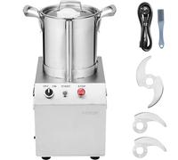 VEVOR Robot Culinaire et Hachoir à Légumes 4 L, Robot Multifonction en Acier Inoxydable de Qualité Alimentaire, avec 2 Lames Supplémentaires en S, pour Hacher Rapidement Fruits, Restaurant, Maison