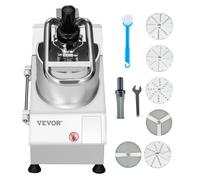 VEVOR Robot culinaire hachoir à légumes en acier inoxydable avec 6 lames 750 W