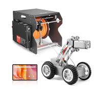 VEVOR Robot Inspection Canalisation Égout, Câble de Détection 60 m, Caméra Avant Arrière 2 Mpx, Tablette Tactile, Caméra Plomberie IP68, Éclairage, Compteur Distance, pour Canalisations Industrielles