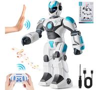 VEVOR Robot Jouet Enfants, 2,4 GHz, Robot RC Intelligent, Télécommande Programmable, Parlant, Chantant, Dansant, Interactif, Gestes, pour Cadeau d'Anniversaire, Noël, Garçons Filles de 6 7 8 10 12 Ans