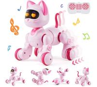 VEVOR Robot Jouet Enfants Télécommandé Chat RC Intelligent, Télécommande Programmable, Contrôle Tactile, Jouet Robotique pour Cadeau d'anniversaire, Noël, Garçons Filles de 3, 4, 5, 6, 7, 8, 10 Ans