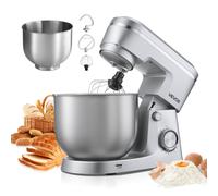 VEVOR Robot Pâtissier Batteur sur Socle 4,2 L et 5,7 L 1500 W à 10 Vitesses