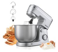 VEVOR Robot Pâtissier Batteur sur Socle 5,7 L 1500 W à 10 Vitesses pour Cuisine