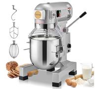 VEVOR Robot Pâtissier Commercial 10 L Batteur sur Socle à 3 Vitesses 550 W