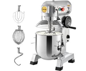 VEVOR Robot Pâtissier Multifonction 33 L Robot de Cuisine 1100 W Robot Mélangeur Pétrisseur Inox 56 x 45 x 85,5 cm Avec 3 Agitateurs 3 Vitesses Réglables Garde de Sécurité pour Mélanger des Aliments