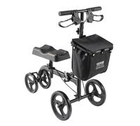 VEVOR Roller pour genoux, roller pour genoux en acier carbone avec guidon réglable en hauteur et genouillère, roues solides, freins doubles, roller de régénération des jambes pour blessures après frac