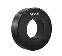 VEVOR Roue de Plaquage de Rugby en PVC Imperméable et Éponge Haute Densité, Matériels d’Entraînement de Football Américain avec Sangles, Équipement pour Exercices Tacle Blocage Défense, Noir