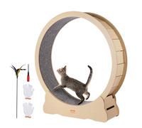 Roue d'Exercice Chat Grande Roue de Course Intérieur 1320mm Tapis Amovible
