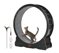 VEVOR Roue d'Exercice pour Chat Grande Roue de Course Intérieur 1100 mm Noir