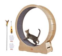 VEVOR Roue d'Exercice pour Chat 1320 mm Grande Roue de Tapis Roulant pour Chat Intérieur Roue de Course Tapis Détachable et Taquin pour Chat pour Course Marche Entraînement Convient Plupart des Chats
