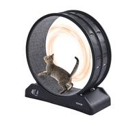 VEVOR Roue d'Exercice pour Chat Grande Roue de Course d'Intérieur 80 cm Noir