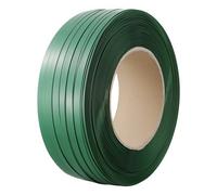 VEVOR Rouleau de cerclage en polyester PET pour emballage, 1200 m x 15,9 mm x 0,8 mm, bobine de cerclage robuste pour palettes, haute résistance 450 kg, sangles d'emballage robustes et portables, vert