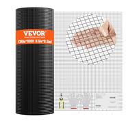 VEVOR Rouleau de grillage galvanisé 0,9x30 m grillage à poules 12,7x12,7mm Carré Galvanisé maille métallique à revêtement 1,06mm vinyle pour barrières de poulaillers enclos de volailles