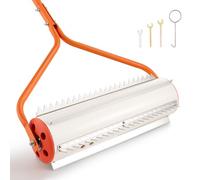 VEVOR Rouleau Désherbeur Aquatique 5,49 m, Outil Coupe Herbes pour Étang et Lac, Élimination des Herbes Racines et Vase, 6 Lames Dentées en Acier Inoxydable, Manche Réglable en 5 Sections en Aluminium