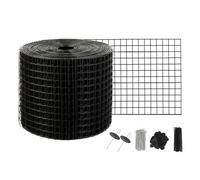VEVOR Rouleau Grille Protection Panneaux Solaires 15,2 cm x 15,2 m Kit Treillis Anti-Oiseau 50 Attaches Inox Revêtement en PVC Antirouille Maille Métallique 12,7 mm pour Empercher Créatures Écureuils