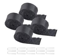 VEVOR Rouleau Tapis Paillis Caoutchouc Aménagement Paysager Jardin 3x0,11 m 4PCS