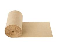 Vevor Rouleau Toile de Jute, 355 mm x 45,7 m, Chemin de Table Toile de Jute Naturelle Haute Densité 50 x 50, Ruban pour Décoration, Artisanat, Mariage, Jardinage, Couverture Hivernale Plantes, Arbres