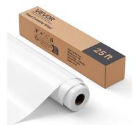 VEVOR Rouleau Vinyle Thermocollant Blanc Brillant Flex Thermocollant 30,48x726cm