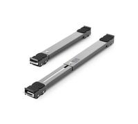 VEVOR Roulettes Transport pour Appareils Électroménagers 2 PCS Déplace Meubles Extensible Charge 149,7 kg Base de Machine à Laver Mobiles Déménageurs pour Réfrigérateurs, Sèche-linge, Lave-linge, Gris