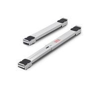 VEVOR Roulettes Transport pour Appareils Électroménagers 2PCS Charge 300 kg Déplace Meubles Extensibles Base de Machine à Laver Mobiles Déménageurs pour Réfrigérateurs, Sèche-linge, Lave-linge, Blanc