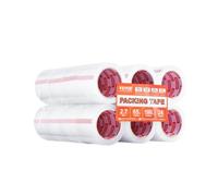 VEVOR Ruban Adhésif Emballage Transparent Résistant 59,436 m 76,2 mm Lot de 24