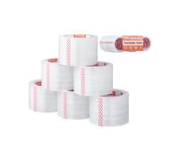 VEVOR Ruban Adhésif d'Emballage Transparent Lot de 6 Rouleaux 59,436 m x 76,2 mm Épaisseur 0,068 mm Noyau 76,2 mm Ruban d'Emballage Robuste pour Emballer Déménagement, Stockage, Expédition, Courrier