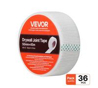 VEVOR Ruban Adhésif pour Joints Cloison Sèche 5 cm x 45 m Fibre de Verre 36 PCS