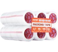 VEVOR Ruban d'emballage transparent, noyau de 76,2 mm, paquet de 24 76,2 mm x 23,5 pieds, 0,068 mm d'épaisseur, pour la manutention, le stockage et l'emballage, l'expédition et le courrier, le bureau