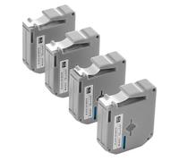 VEVOR Ruban d'Étiqueteuse, Lot de 4, 12 mm, Noir sur Blanc, Compatible avec Plupart des Étiqueteuses Brother, Impressions Nettes, Résiste à Décoloration, Rubans de Rechange pour Rubans Brother M-K231