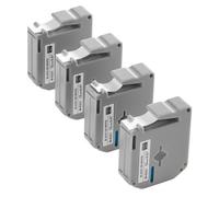 VEVOR Ruban d'Étiqueteuse, Lot de 4, 12 mm, Noir sur Blanc, Compatible avec Plupart des Étiqueteuses Brother, Impressions Nettes, Résiste à Décoloration, Rubans de Rechange pour Rubans Brother M-K231