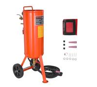 VEVOR Sableuse Haute Pression Robuste 37 L Kit de Sablage à Air 60-110 PSI Réservoir de Sablage Abrasif Portable avec 2 Buses en Céramique et Tuyau de 2,3 m pour Élimination Peinture, Taches, Rouille