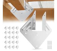 VEVOR Sabot Charpente, Lot de 25, Support de Solive, Taille Interne 40 x 21 x 63 mm, Étriers de Solive Robustes, Supports de Fixation de Poutres de Toit pour Soutien Renforcée de Construction en Bois