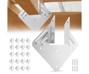 VEVOR Sabot Charpente, Lot de 25, Support de Solive, Taille Interne 40 x 21 x 63 mm, Étriers de Solive Robustes, Supports de Fixation de Poutres de Toit pour Soutien Renforcée de Construction en Bois