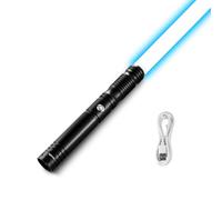 VEVOR Sabre Laser avec 12 Couleurs RVB, Épée Lumineuse de Duel 100 cm, 16 Sons et Poignée Réaliste, Sabre Lumineux Rechargeable, pour Déguisement, Jour de Noël, Halloween, Anniversaire, Adultes