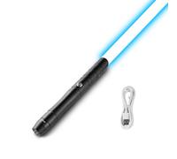 VEVOR Sabre Laser avec 12 Couleurs RVB, Épée Lumineuse de Duel 97 cm, Son FX et Poignée Réaliste, Sabre Lumineux Rechargeable, pour Déguisement, Jour de Noël, Halloween, Anniversaire, Adultes, Noir