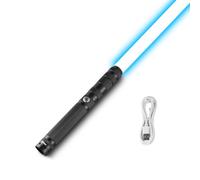 VEVOR Sabre Laser avec 14 Couleurs RVB, Épée Lumineuse de Duel 78 cm, Son FX et Poignée Réaliste, Sabre Lumineux Rechargeable, pour Déguisement, Jour de Noël, Halloween, Anniversaire, Adultes, Noir