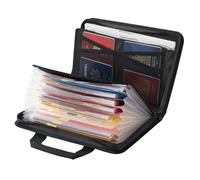 VEVOR Sac à documents ignifuge 1000 °C, porte-documents anti-feu multicouche portable, pochette de rangement ignifuge et étanche pour fichiers importants, dossiers, passeports, pour bureau, voyage