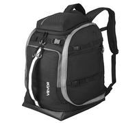 VEVOR Sac à dos de voyage pour chaussures de ski, 65 L, sac à dos de ski pour homme et femme, avec extérieur et fond imperméables, Oxford 1680D résistant, pour snowboard, casque, lunettes, gants, noir