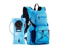 VEVOR Sac à dos d'hydratation 25 L, sac à dos d'eau isolé avec poche à eau en TPU 2 L, sac à dos de randonnée avec rangement pour homme et femme, pour randonnée, course à pied, cyclisme, camping, bleu