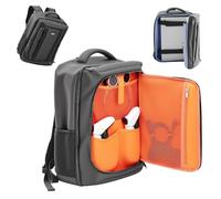 VEVOR Sac à Dos pour PS5, Sac de Voyage à Double Bandoulière pour Playstation 5 et PS5 Slim, en Nylon Imperméable, avec Doublure Douce, Séparateurs Rembourrés, Poignées, pour Protection, Transport