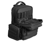VEVOR Sac à Dos Tactique pour 6 Pistolets et 10 Chargeurs, Sac de Tir en Polyester 600D, Étui Souple pour Pistolet avec Fermeture Éclair Verrouillable, pour Ranger Armes de Poing, Chasse, Noir