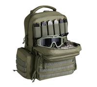 VEVOR Sac à Dos Tactique pour 6 Pistolets et 10 Chargeurs, Sac de Tir en Polyester 600D, Étui Souple pour Pistolet avec Fermeture Éclair Verrouillable, pour Ranger Armes de Poing, Chasse, Vert