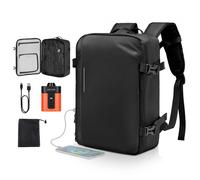 VEVOR Sac à Dos Voyage Sous Vide, 35 L, Sac à Dos à Compression Sous Vide, avec Pompe Compacte, Plusieurs Compartiments et Poches, Bretelles Rembourrées, pour Voyages d'Affaires, Sortie Camping, Noir